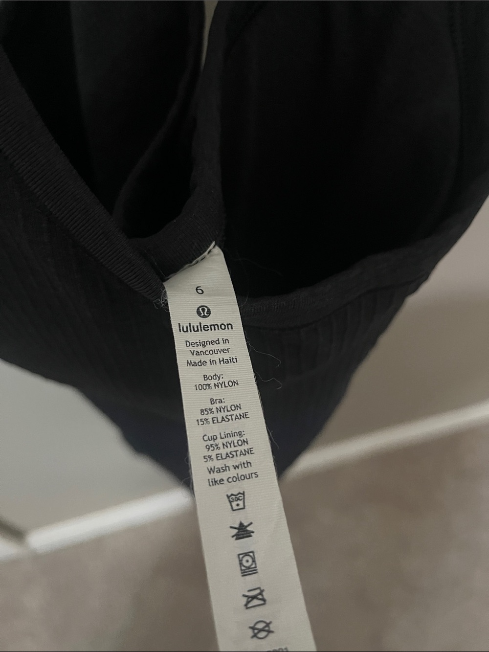 Ebb to Street Black Ribbed Racerback Tank - Picture 2 of 3